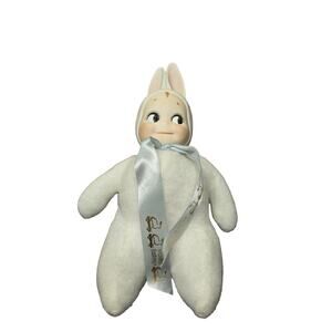 Kewpie Vintage bunny stuffed porcelain bisque rabbit head